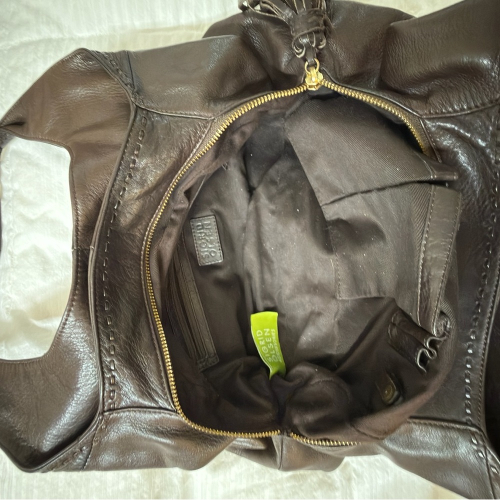 Sigrid Olsen Brown Leather Tote Bag Excellent Condition - Picture 6 of 6
